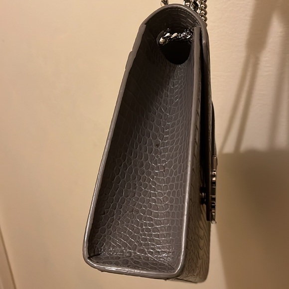 YSL Grey Croc Embossed Bag - Picture 10 of 17